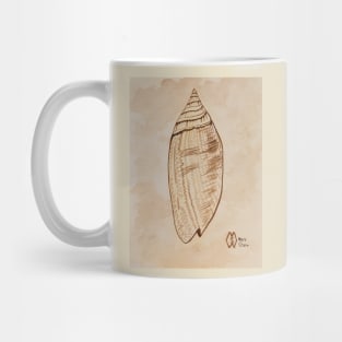 Lettered Olive Shell Mug